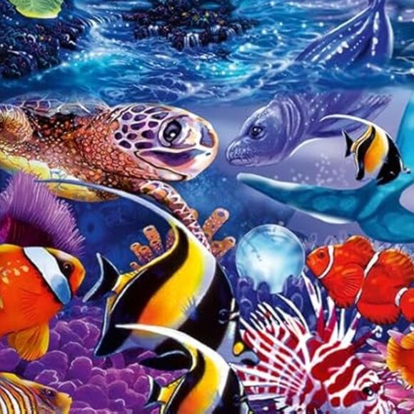 New sealed Ravensburger 500pcs Puzzle-Magical Moonlight Glow in Dark Puzzle - Picture 3 of 16